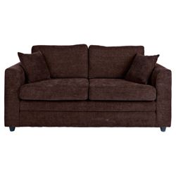 Abbey Medium Fabric Sofa, Chocolate