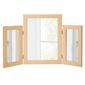 Basic Desk Mirror - Beech Effect