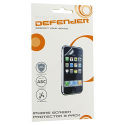 iPhone 3GS 3 in 1 Screen Protector Pack - Red