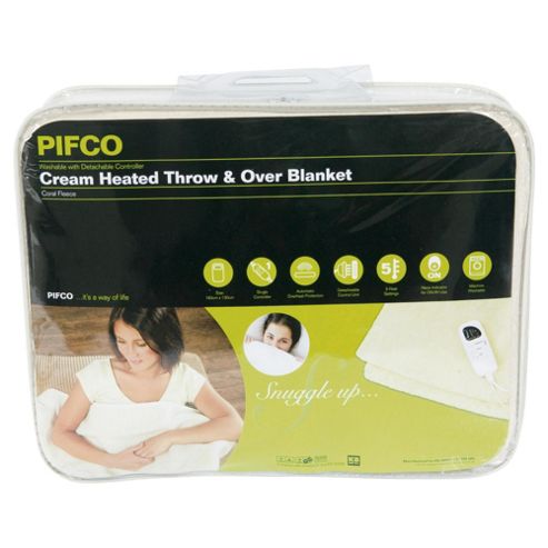 Image of Pifco Cream Heated Throw