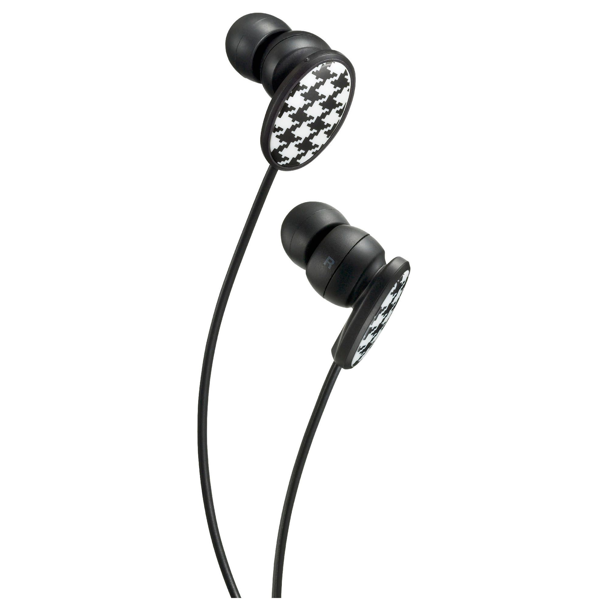 JVC Fashionista In-ear headphones - Houndstooth