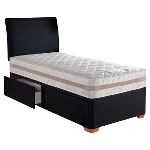 Image of Hush Lisbon Single 2 Drawer Divan Bed