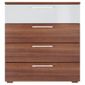 Como 4 Drawer Chest, Walnut-Effect & White Gloss