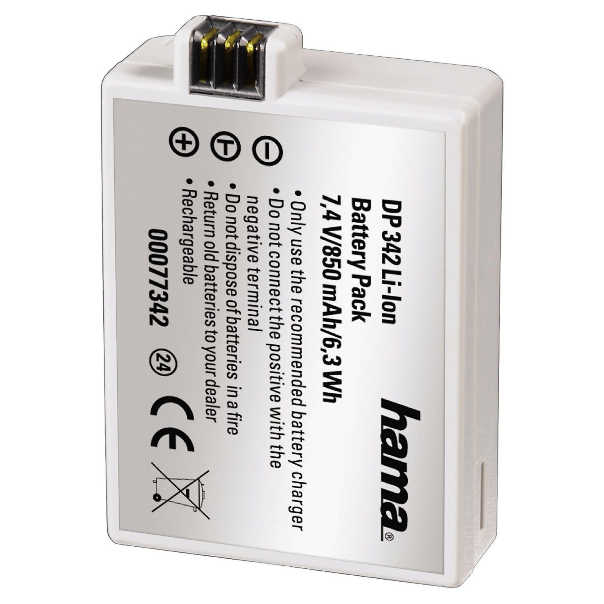 Hama Li-Ion Battery DP 342 Li-Ion Battery for Canon (Equivalent to Canon LP-E5 battery)