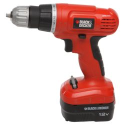 Black & Decker 12V Cordless Drill with Spare Battery