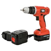 Black & Decker 12V cordless drill with spare battery