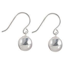 Sterling Silver Ball Drop Earrings