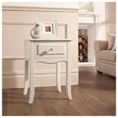 Lille Bedside Table, Ivory