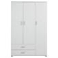 Fresno Triple Wardrobe, White