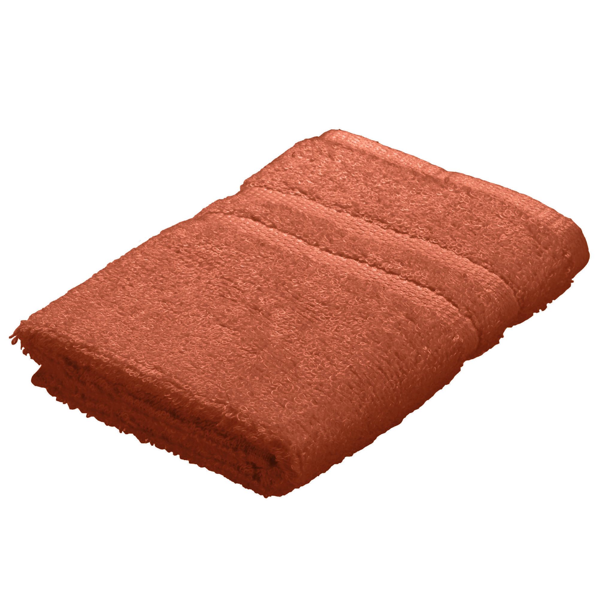 Tesco Face Cloth Towel Burnt Orange 