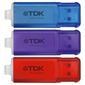 TDK 3 pack Hi Speed USB flash drives - 4GB each