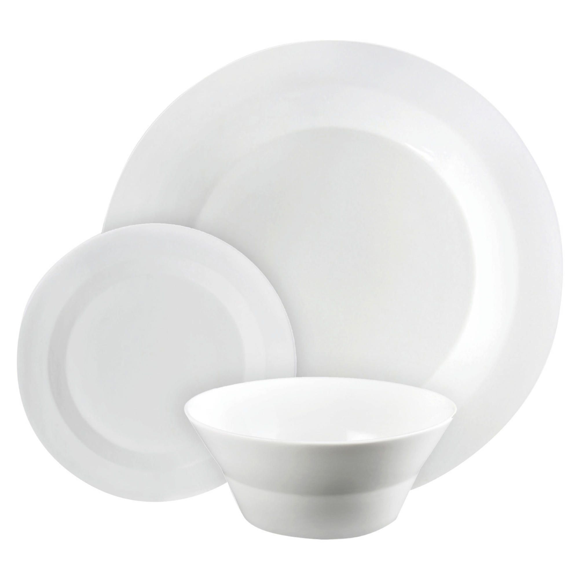 James Martin by Denby 12 Piece 4 Person Dinner Set White Gables and Gardens