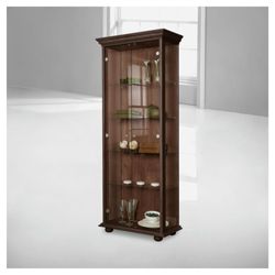 Henley 2 Door Display Cabinet, Wenge-effect