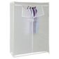 Double covered tidy rail wardrobe