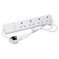 OWL power strip lead, White