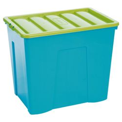 Wham 160L box with lid, 2 pack blueberry and lime