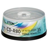 TDK CD-R Spindle Pack of 25