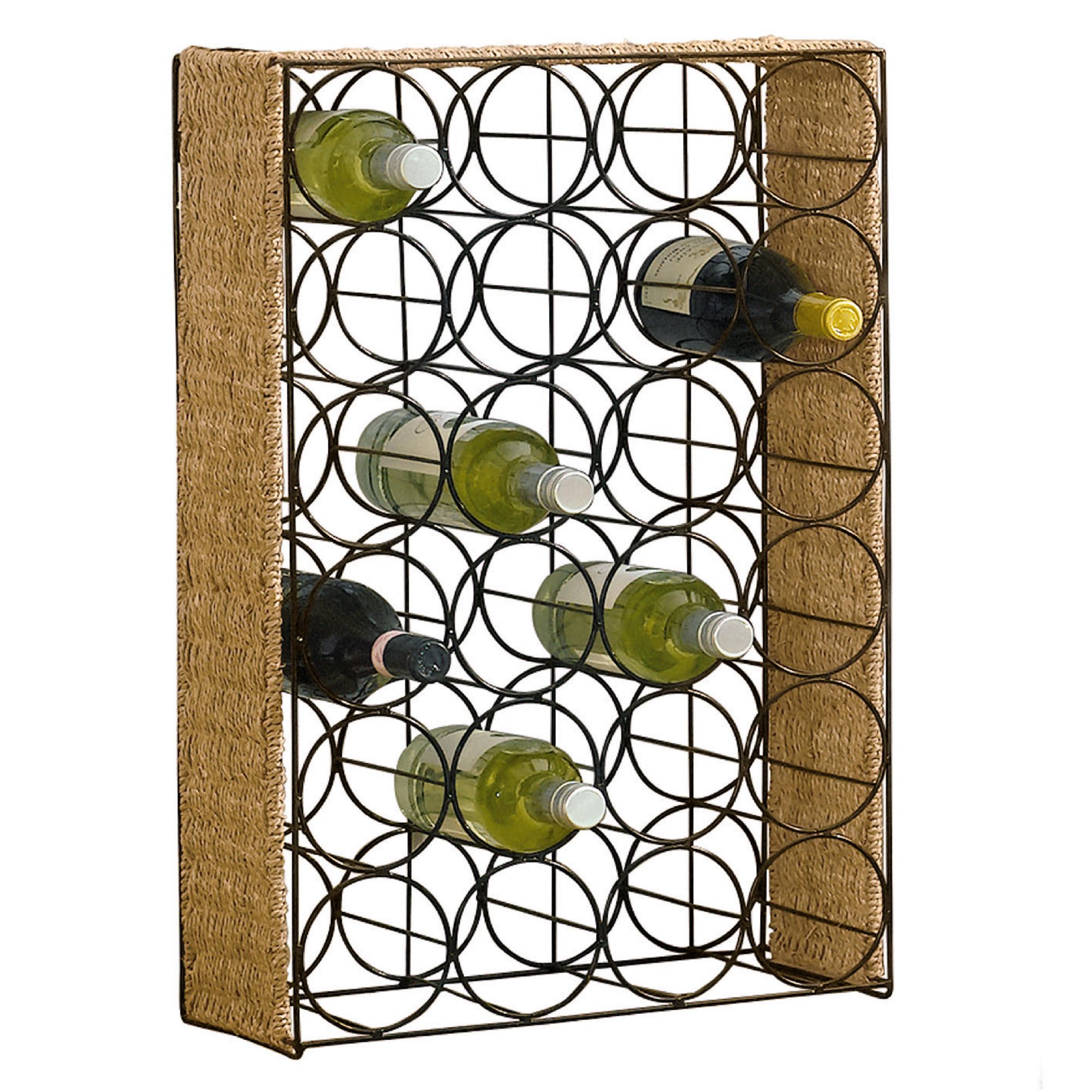 Tesco Seagrass Wine Rack - 24 bottles