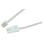 Tesco 1.8m Modem Cable For Telephone- White