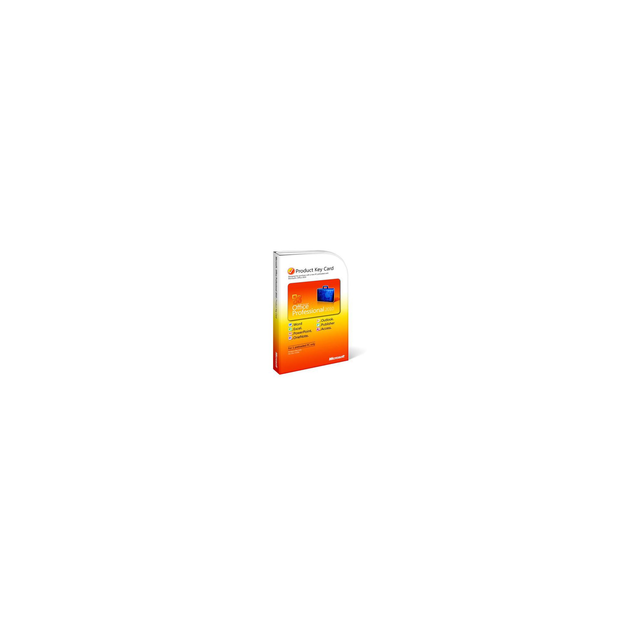 Microsoft Office 2010 Professional 1 User (Product Key Card)