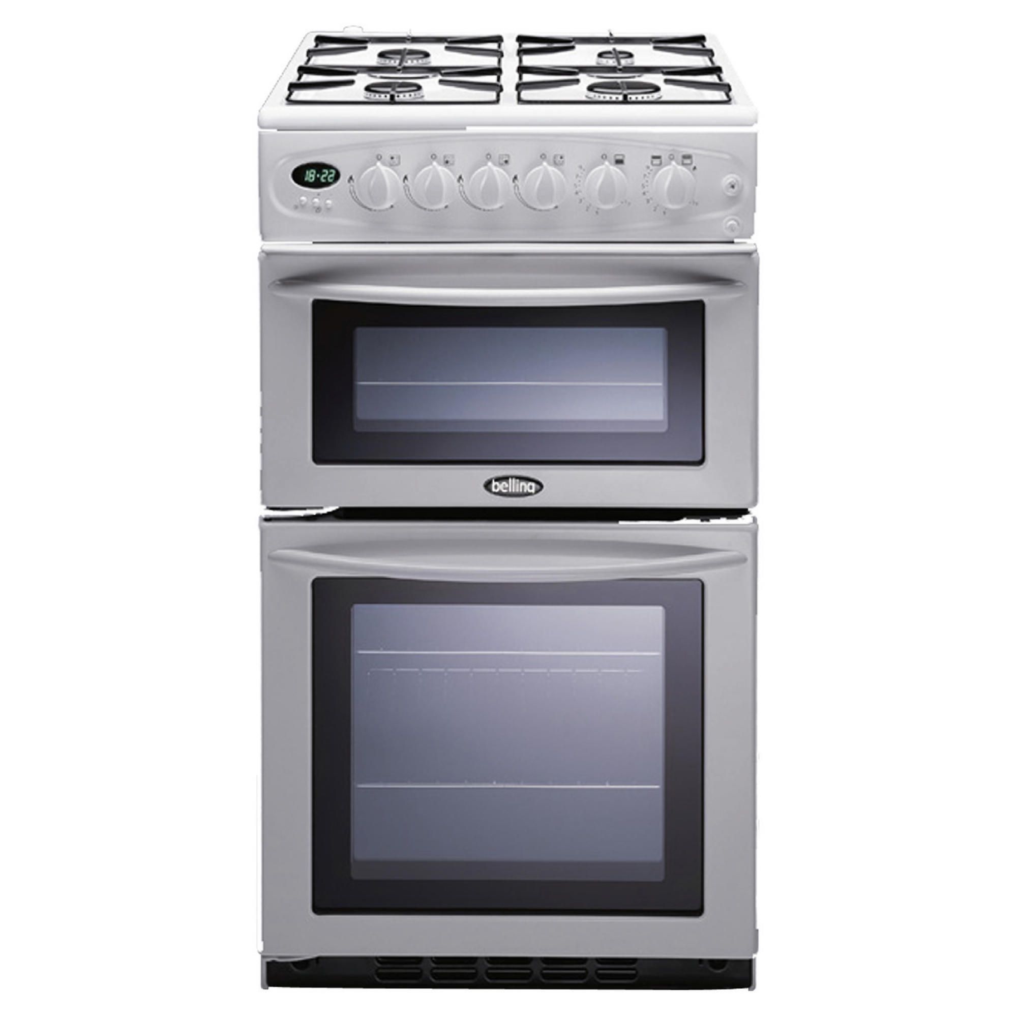 Belling GT756 White Gas Double Oven