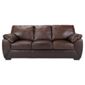 Alberta Large Leather Sofa, Chocolate