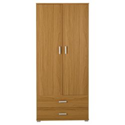 Fresno Double Wardrobe, Oak-Effect