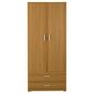 Fresno Double Wardrobe, Oak-Effect