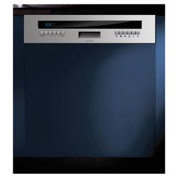 Baumatic BDS670SS Semi-Integrated Full Size Dishwasher, A Energy Rating. Stainless steel