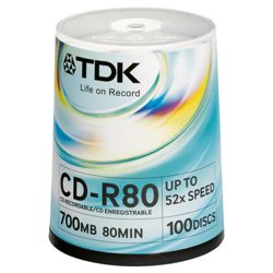 TDK CD-R 100 Pack
