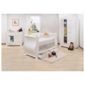 Tutti Bambini Marie 3 Piece Sleigh Room Set, White with Free Sprung Mattress