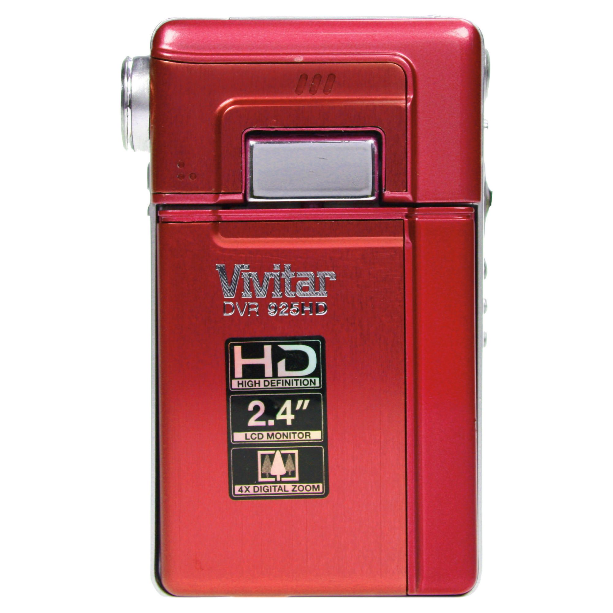 Vivitar DVR925 720p HD Camcorder Red