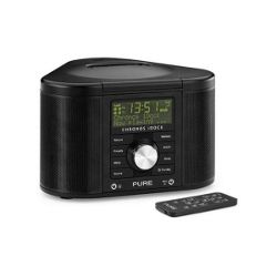 PURE CHRONOS iDOCK II MP3/DAB/DAB+/FM ALARM SYSTEM WITH iPOD DOCK (BLACK)