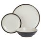 Denby Everyday 12 Piece, 4 Person Dinner Set - Black Pepper