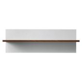 Como Floating Single Shelf, Walnut & White
