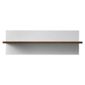 Como Floating Single Shelf, Walnut & White