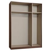 Modular Triple Wardrobe Frame, Walnut-Effect