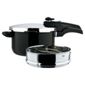 Prestige Smartplus 5L Aluminium Pressure Cooker, Black
