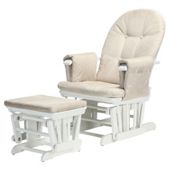 Tutti Bambini GC35 Glider Chair & Stool, White