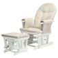 Tutti Bambini GC35 Glider Chair & Stool, White