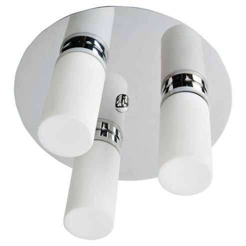 Buy Tesco Lighting 3 Light Round Cylinder Bathroom Ceiling Fitting from our Novelty Lighting ...