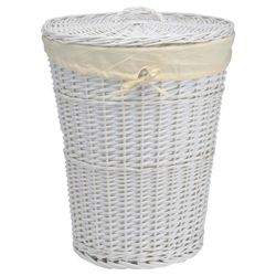 Tesco Wicker Laundry Basket - White