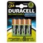 Duracell 4 Pack Rechargeable AA Batteries