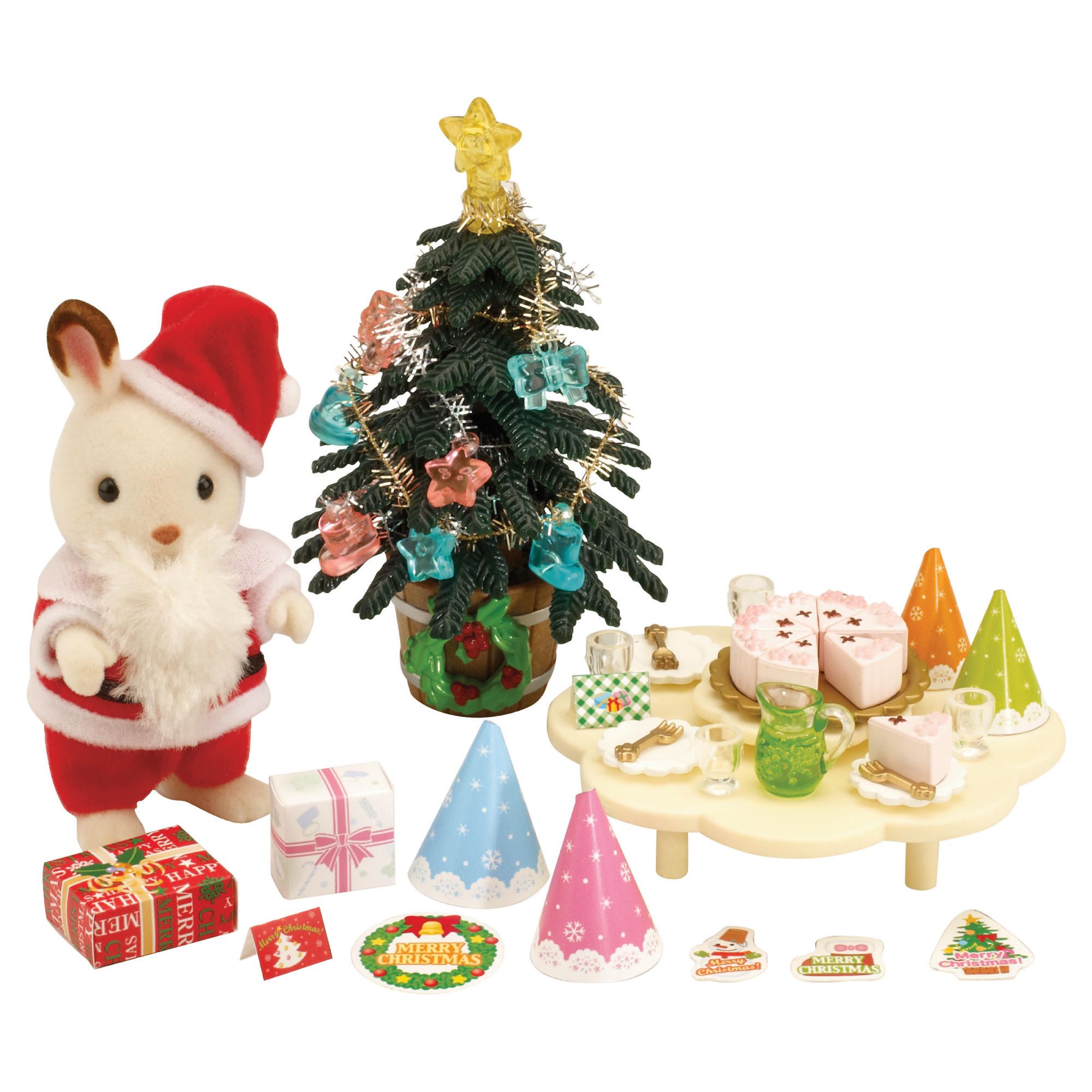 Sylvanian Families Father Christmas & Tree Set 