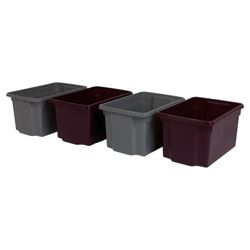 Whatmore 50L Stack & Store, purple and grey