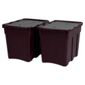 Whatmore 80L Croc box, 2 pack purple and grey