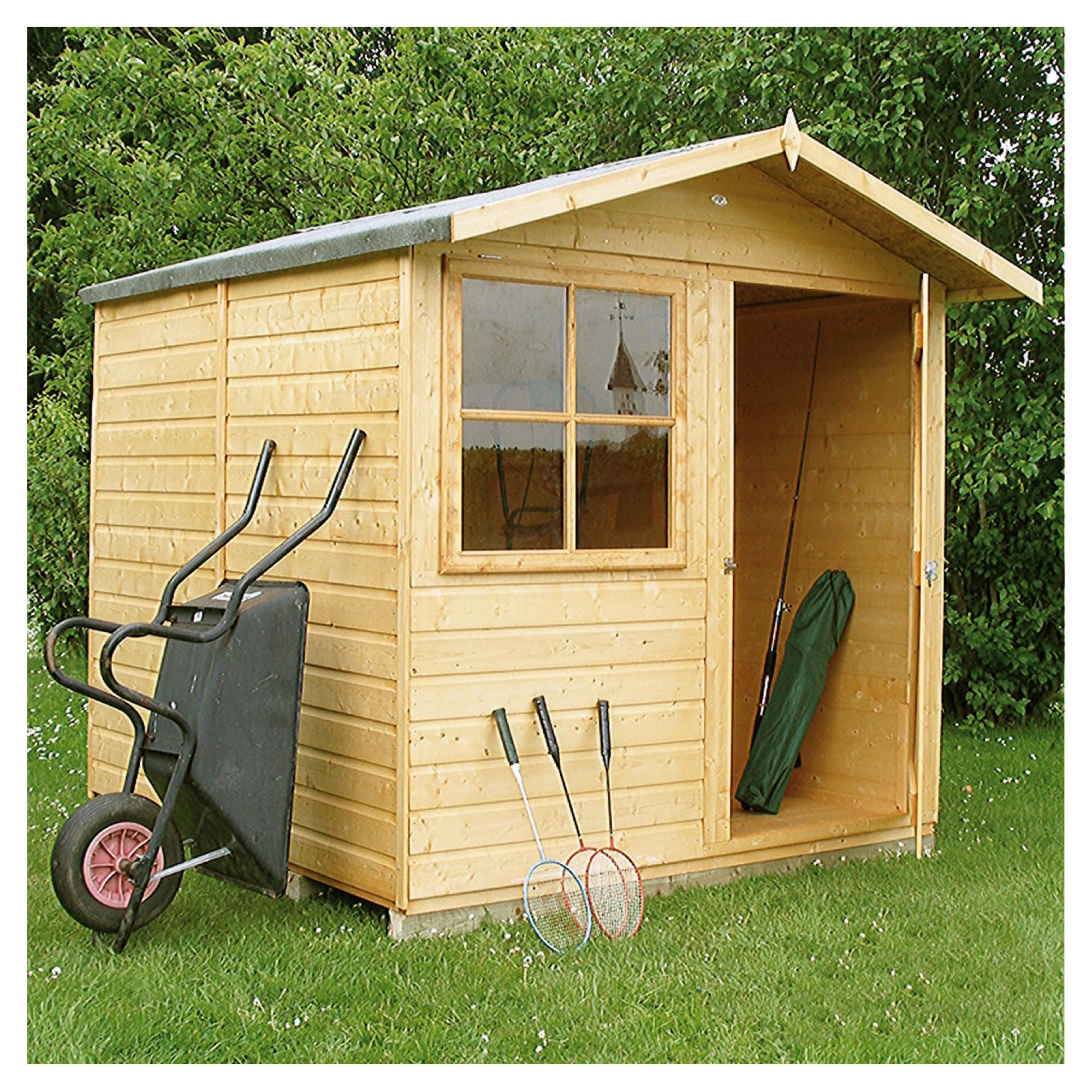 Finewood 7x7 Abri Wooden Shiplap Apex Shed inc Installation