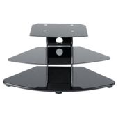 Alphason T-PED1000/3-PB Slimline TV Stand - For up to 50" screen TVs