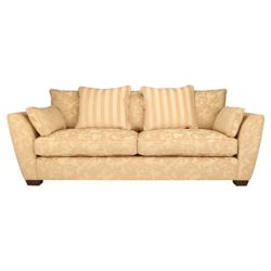 Harrogate large fabric sofa, wheat