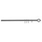 Extendable Metal Pole 25-28mm 210-360cm Round Cage Chrome